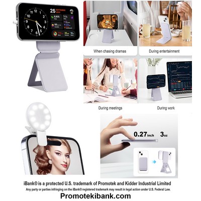 iBank ® Snap Tripod Compatible with iPhone 17/16/15/14 + Ring Light